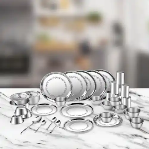 Stainless Steel Dinner Set Of 42 Pcs