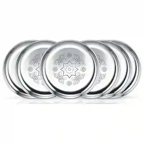6 Pcs Quarter Plate - Mandala