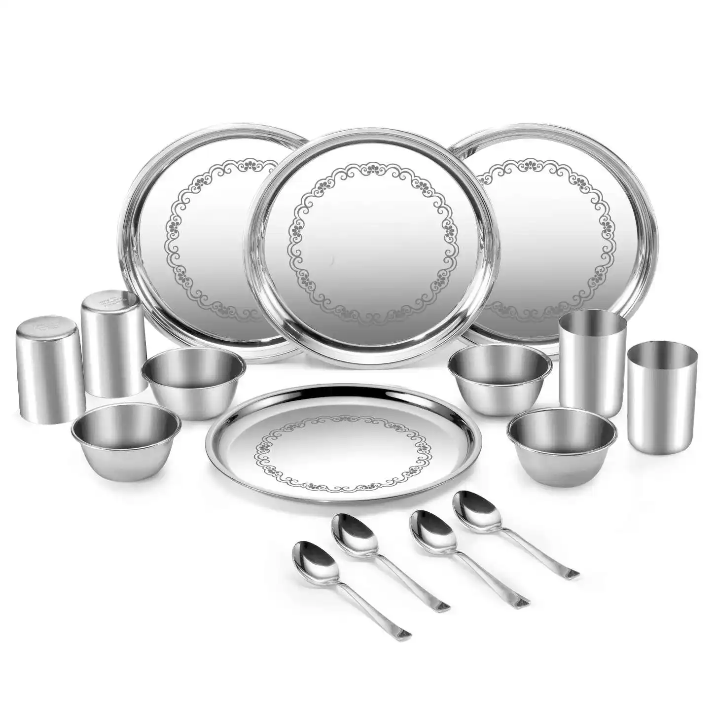 Stainless Steel Set Of 16 Pcs