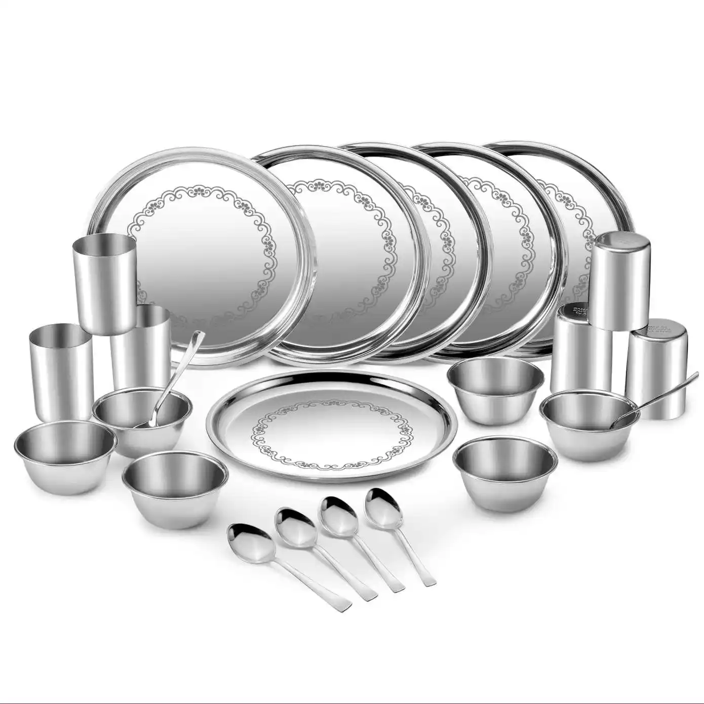 Stainless Steel Dinner Set Of 24 Pcs
